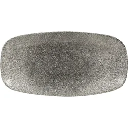 Churchill plitev krožnik Raku Quartz Black 35,5x18,9 cm (6 kos)