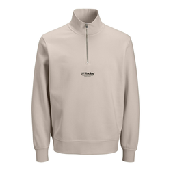 JACK & JONES Majica JJESoho greige/črna