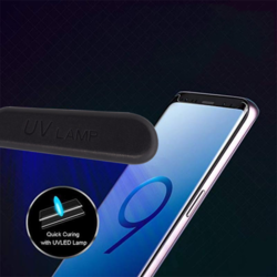 Zastitno staklo UV Glue Full Cover+ lampa za Samsung S8 Plus/G955