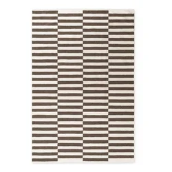 Bela/rjava obojestranska/ročno tkana volnena preproga 200x300 cm Vika – Hanse Home