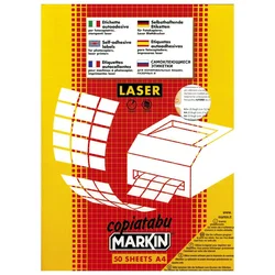 ETIKETE LK 210X297MM POLYESTER PK50L MARKIN 220LTMC503 PROZIRNO BIJELE