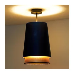 Duolla - Plafonski luster BELL SHINY 1xE27/15W/230V prečnik 25 cm plava/bakrena