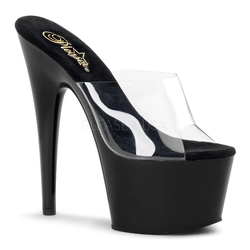 Pleaser Adore-701 Black-Transparent 37