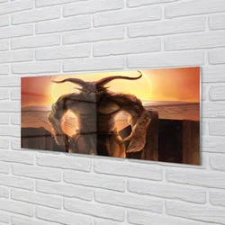 tulup.si Slika na akrilnem steklu Sunset oblika 140x70 cm 4 obešalnika