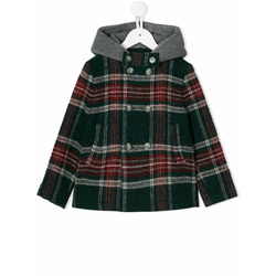 Il Gufo - checked pattern coat - kids - Green