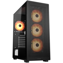 COUGAR MX220 RGB PC Case, Mid Tower, Black