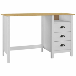 Radni stol Hill s 3 ladice 120 x 50 x 74 cm od masivne borovine