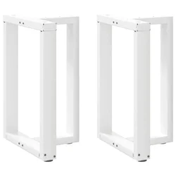 Noge za blagovaonski stol T-oblika 2 kom Bijele 60x35x(72-73) cm Čelik