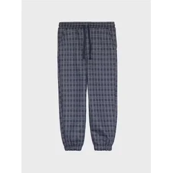 Sinsay - Postavljene oversize jogger pantalone sa kariranim dezenom i flis postavom - mornarsko