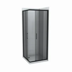Tuš kabina COPEN ATLAS BLACK 90x90x195cm staklo 6mm tonirano staklo