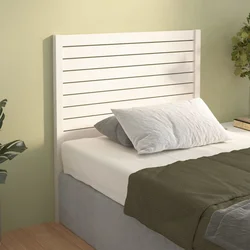 Uzglavlje za krevet bijelo 81 x 4 x 100 cm od masivne borovine