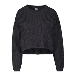 Womens wide oversize sweater black