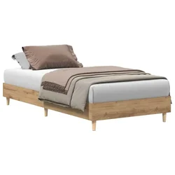 Vidaxl Konstrukcija postelje Artisan hrast 80 x 200 cm Inženirski les