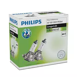 PHILIPS par avtomobilskih žarnic ExtraLife (12V, H7, 55W)