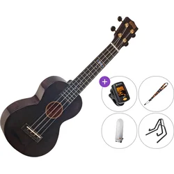Mahalo MH2WTBK SET Transparent Black Koncertne ukulele