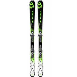 SALOMON smuči X-Pro Ti + vezi Lithium 10 (162cm), črne-bele-zelene