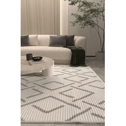 Conceptum Hypnose Tepih Vetrina 3609, 100x400 cm, Krem-sivi