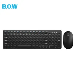 B.O.W Tastatura, Bežična, Crna