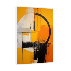 Canvas Slika na platnu Spokojstvo u haosu 3, Sa ramom, 40 x 60 cm, Beli