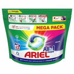 Kapsule za pranje perila Ariel All-in-1 PODS, 63 pranj, Barv