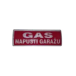 COFEM Svetleci panel Gas - jednostrani + nalepnica GAS NAPUSTI GARAŽU