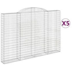 Lučne gabionske košare 5 kom 300x30x200/220cm pocinčano željezo