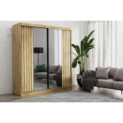 Garderobna omara Molli 200 cm - votan hrast