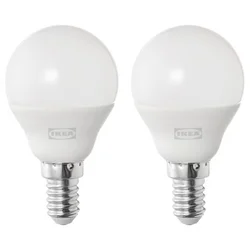 SOLHETTA LED žarnica E14 470 lumnov, okrogla mlečno bela