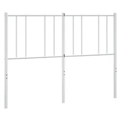 Vidaxl Kovinsko nadomestno vzglavje belo 150 cm