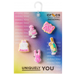 Crocs Dodatki Bachelorette Vibes 5 Pack Rožnata