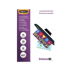 Folija za plastifikaciju FELLOWES 5452103 - A4 80mic MAT