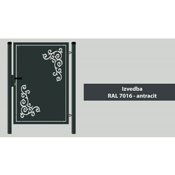 VRATA VRTNA BUILDER FENCE 100X125 CM PRETTY ANTRACIT