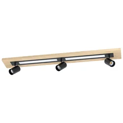 EGLO LED plafonjera TORRESTRALLE 112 cm drvo crna 3xGU10 3835 lm 39749