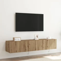 TV zidni ormar Zidne 2 pcs Umjetnički hrast 80 x 35 x 31 cm
