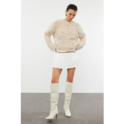 Trendyol Stone Tasseled Coat Knitwear Cardigan