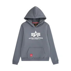 ALPHA INDUSTRIES Majica dimno modra / bela