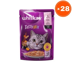 Whiskas Vlažna hrana za mačke Tasty mix, Losos, 85 g, 28 komada