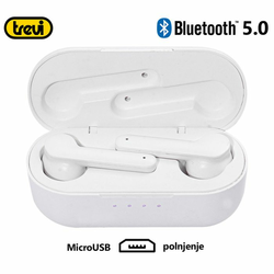 Trevi HMP 12E07 AIR mini Bluetooth 5.0 slušalice s mikrofonom, bijela