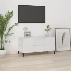 TV ormarić bijeli 102 x 44,5 x 50 cm od konstruiranog drva