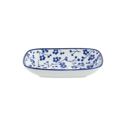 MADAME COCO Reve Bleu Tanjir za serviranje, 17.5x12.5cm, Plavo-beli