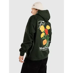 Monet Skateboards Floral Type Wrap Hoodie forest green