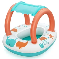 Bestway Čamac sa nadstrešnicom za bebe, 84cm x 67cm, Šareni
