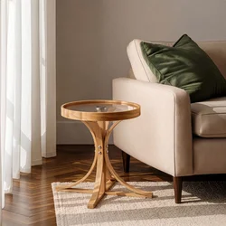 Hanah Home pomoćni sto Hilton 60, 60 cm, hrast