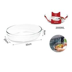 KMT Ovalna staklena tepsija, 30x6x20xm, 2l
