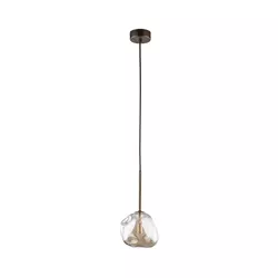 Brilagi - Luster na sajli VULCANO 1xG9/8W/230V braon/zadimljeno bež