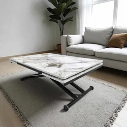 Hanah Home Proširivi trpezarijski sto, Beli