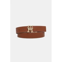 Usnjen dvostranski pas Tommy Hilfiger ženski, rjava barva, AW0AW18256