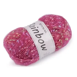 Pletena preja mohair Rainbow 100 g - (30-4) roza