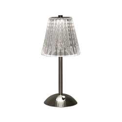 LED prigušiva punjiva stona lampa LED/2,4W/5V 3000-6000K 1800 mAh hrom