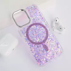 Maska Mag Case Glue za iPhone 16 ljubicasta